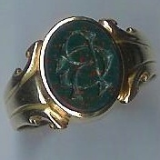 Old Gent's Bloodstone Seal Ring